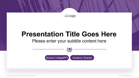 Southwestern Assemblies of God University National Scholarship Defense PPT Template