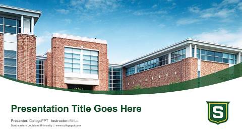 Southeastern Louisiana University Course/Courseware Creation PPT Template