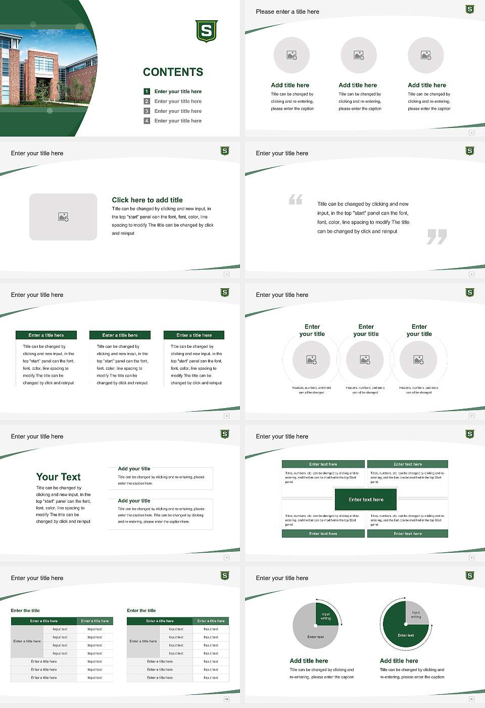 Southeastern Louisiana University Course/Courseware Creation PPT Template16:9 ratio PPT effect preview image2