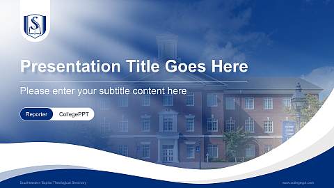 Southeastern Baptist Theological Seminary Lecture Sharing and Networking Event PPT Template