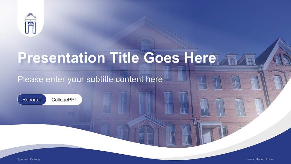 Spelman College Lecture Sharing and Networking Event PPT Template16:9 ratio PPT effect preview image