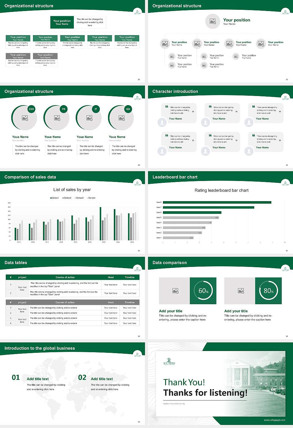 Southern Adventist University Academic Presentation/Research Findings Report PPT Template16:9 ratio PPT effect preview image4