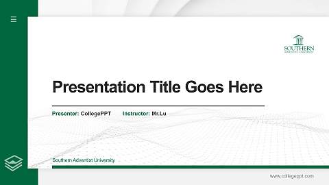 Southern Adventist University Thesis Proposal/Graduation Defense PPT Template