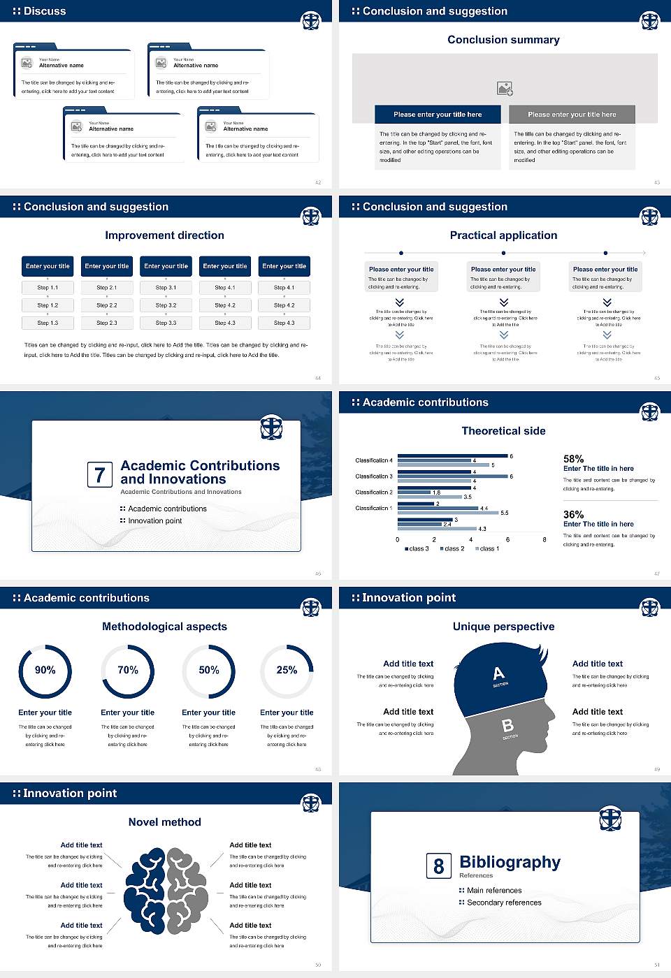 Spring Arbor University Graduation Thesis Defense PPT Template16:9 ratio PPT effect preview image6