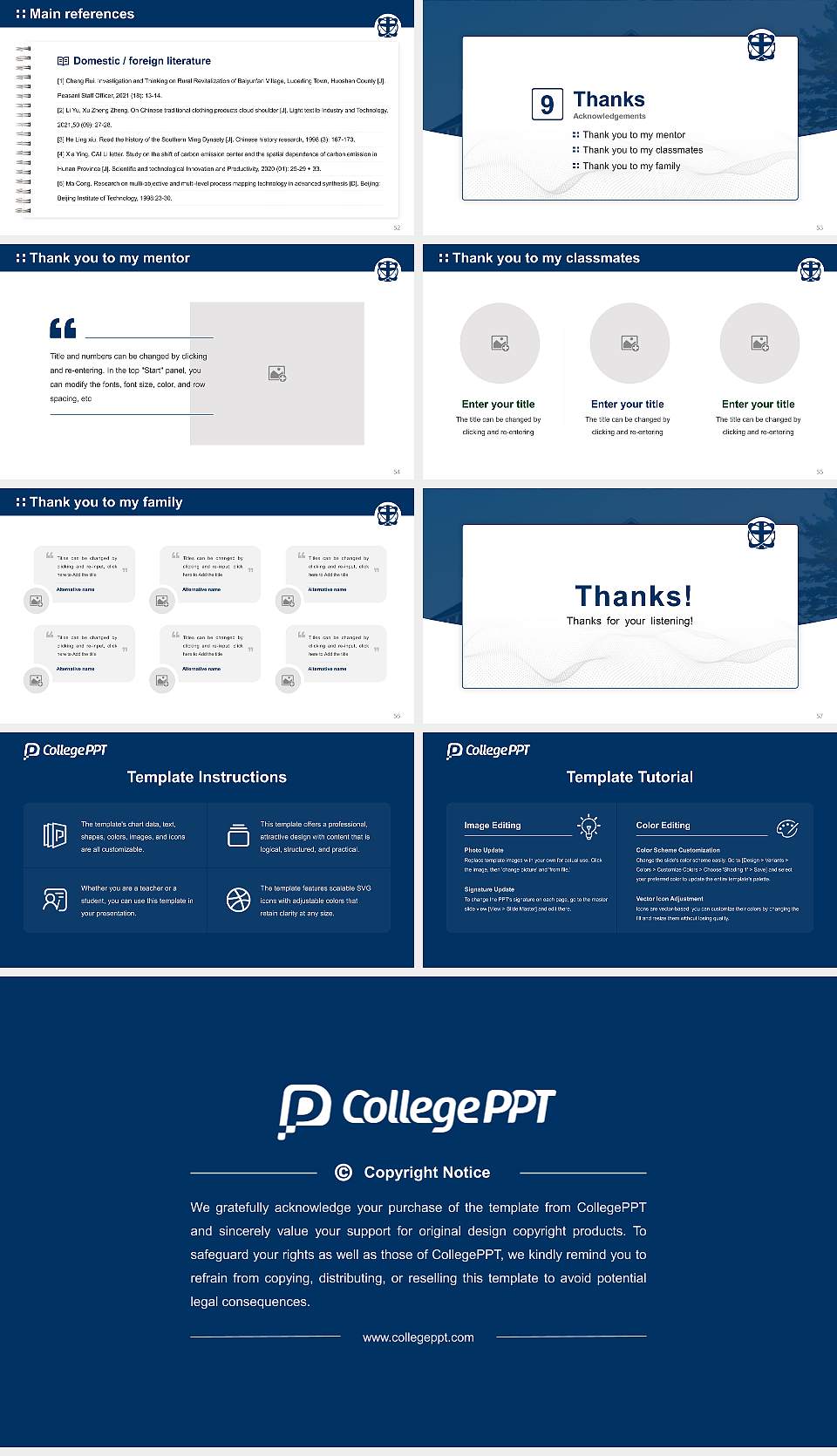 Spring Arbor University Graduation Thesis Defense PPT Template16:9 ratio PPT effect preview image7