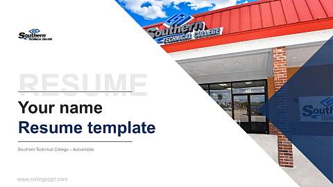 Southern Technical College – Auburndale Resume PPT Template
