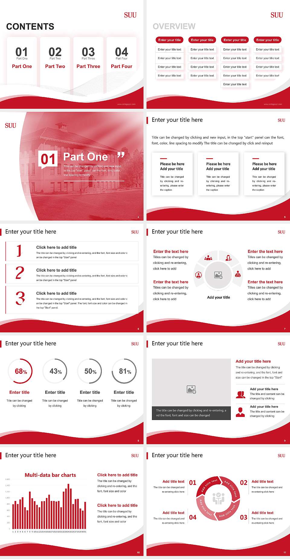 Southern Utah University Lecture Sharing and Networking Event PPT Template4:3 ratio PPT effect preview image2