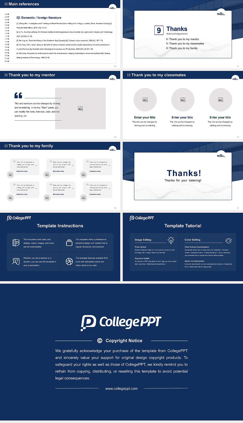 Southern Technical College Fort Myers Graduation Thesis Defense PPT Template16:9 ratio PPT effect preview image7