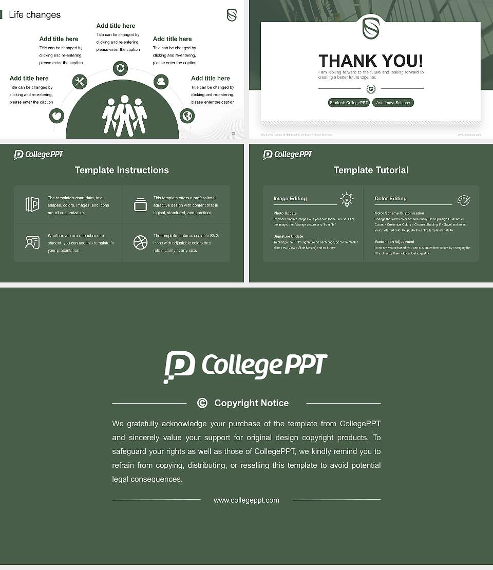 Southwest College of Naturopathic Medicine & Health Sciences National Scholarship Defense PPT Template16:9 ratio PPT effect preview image4