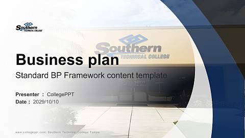 Southern Technical College Tampa Competition/Entrepreneurship Contest PPT Template