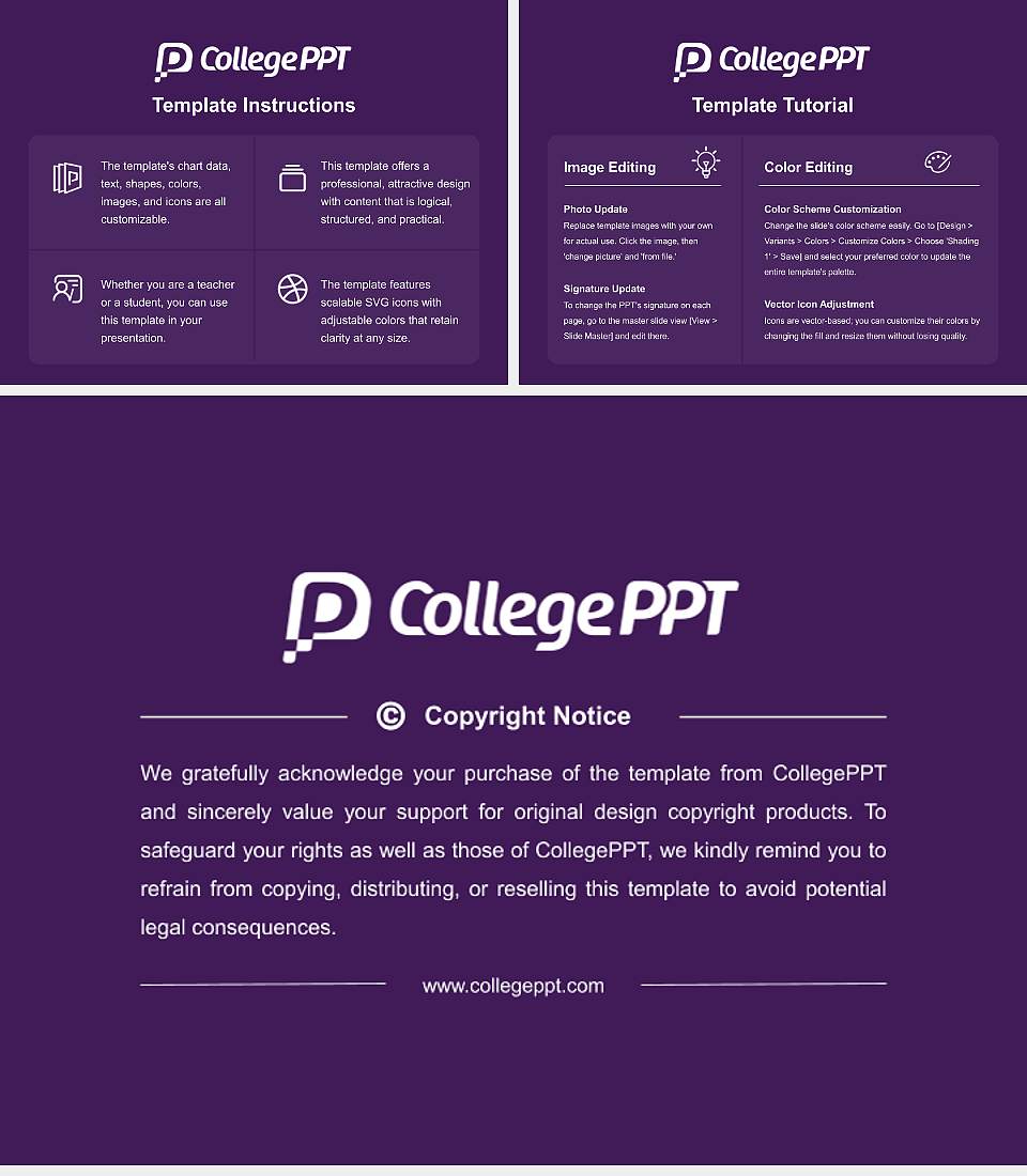 Southwestern Law School Course/Courseware Creation PPT Template4:3 ratio PPT effect preview image5
