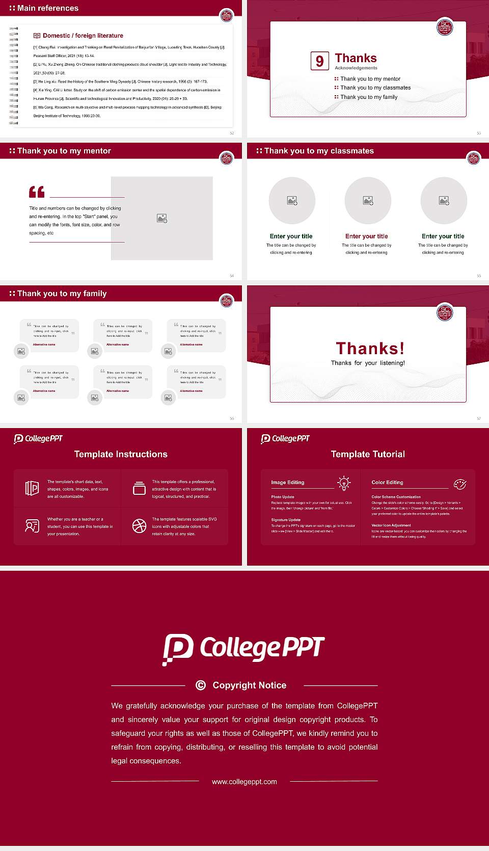 South Carolina State University Graduation Thesis Defense PPT Template16:9 ratio PPT effect preview image7