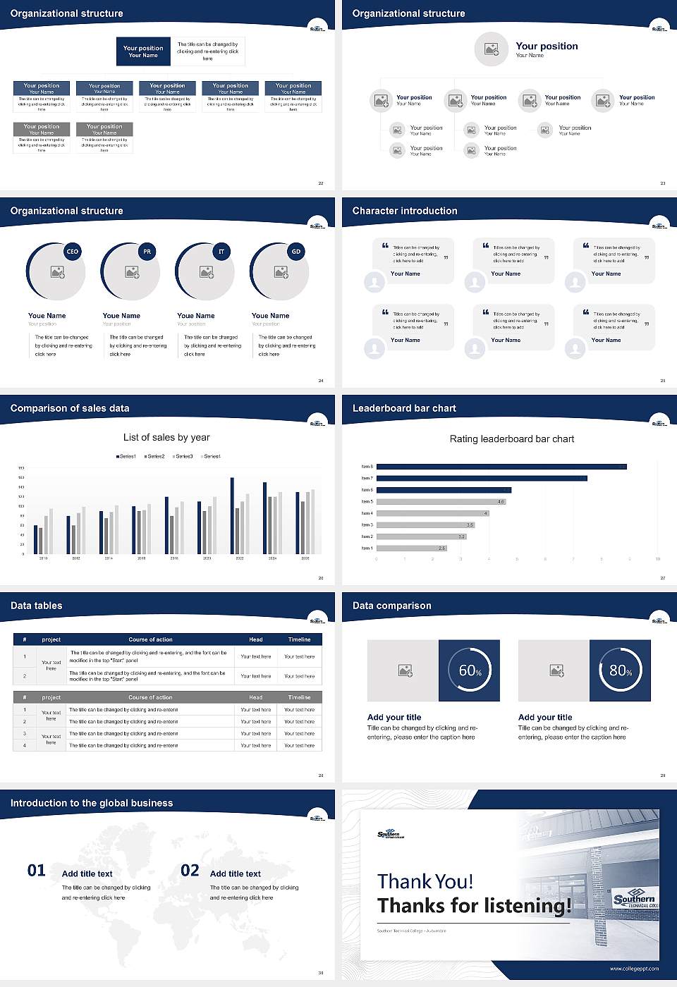 Southern Technical College – Auburndale Academic Presentation/Research Findings Report PPT Template16:9 ratio PPT effect preview image4