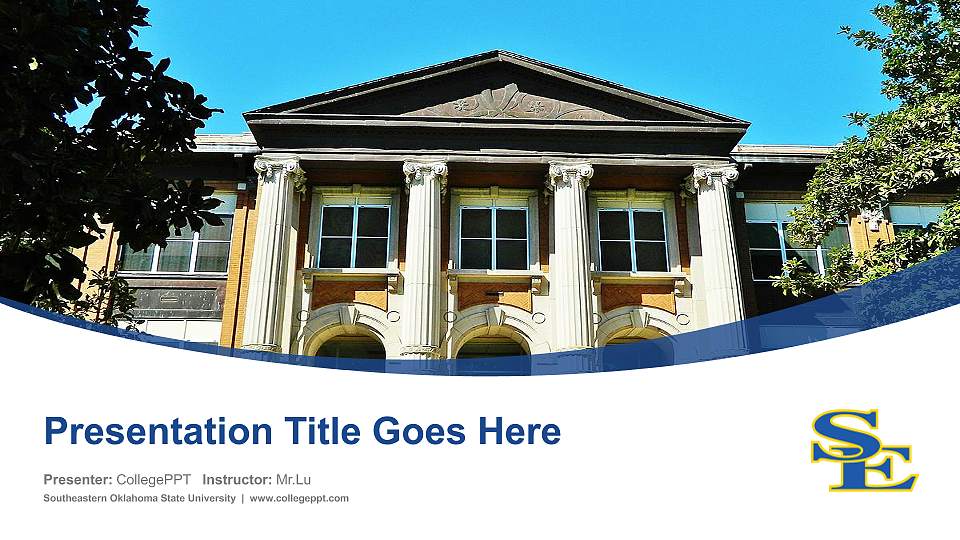 Southeastern Oklahoma State University Course/Courseware Creation PPT Template16:9 ratio PPT effect preview image