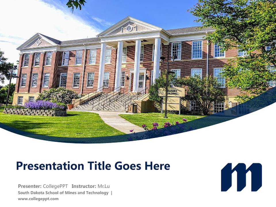 South Dakota School of Mines and Technology Course/Courseware Creation PPT Template4:3 ratio PPT effect preview image5