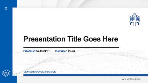 Southwestern Christian University Thesis Proposal/Graduation Defense PPT Template