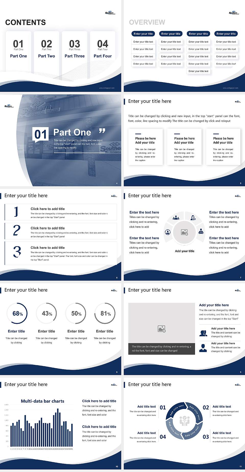 Southern Technical College – Auburndale Lecture Sharing and Networking Event PPT Template4:3 ratio PPT effect preview image2