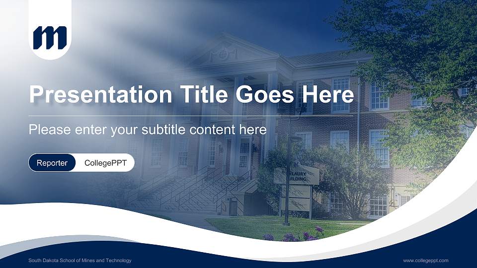 South Dakota School of Mines and Technology Lecture Sharing and Networking Event PPT Template16:9 ratio PPT effect preview image