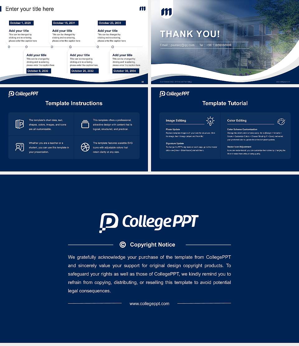 South Dakota School of Mines and Technology Lecture Sharing and Networking Event PPT Template16:9 ratio PPT effect preview image4
