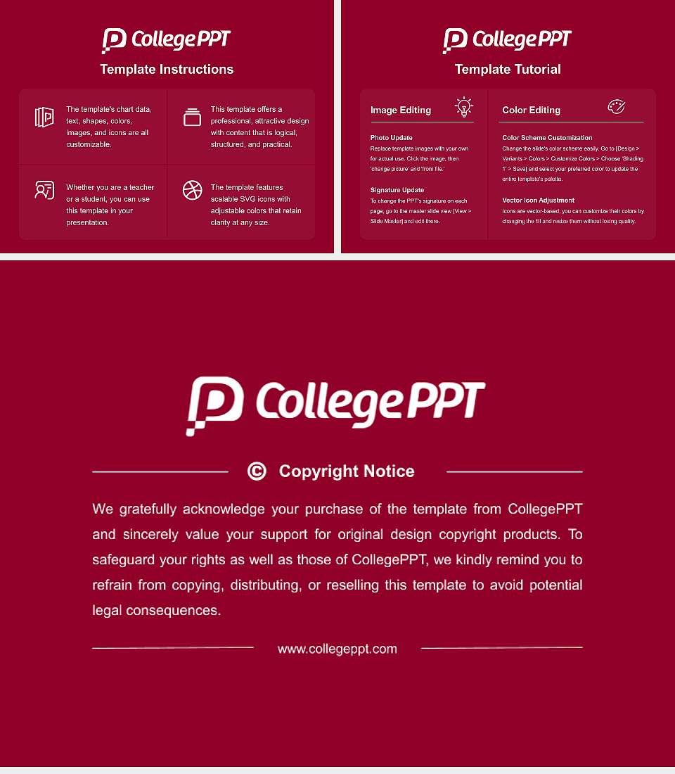 South Carolina State University Course/Courseware Creation PPT Template4:3 ratio PPT effect preview image5