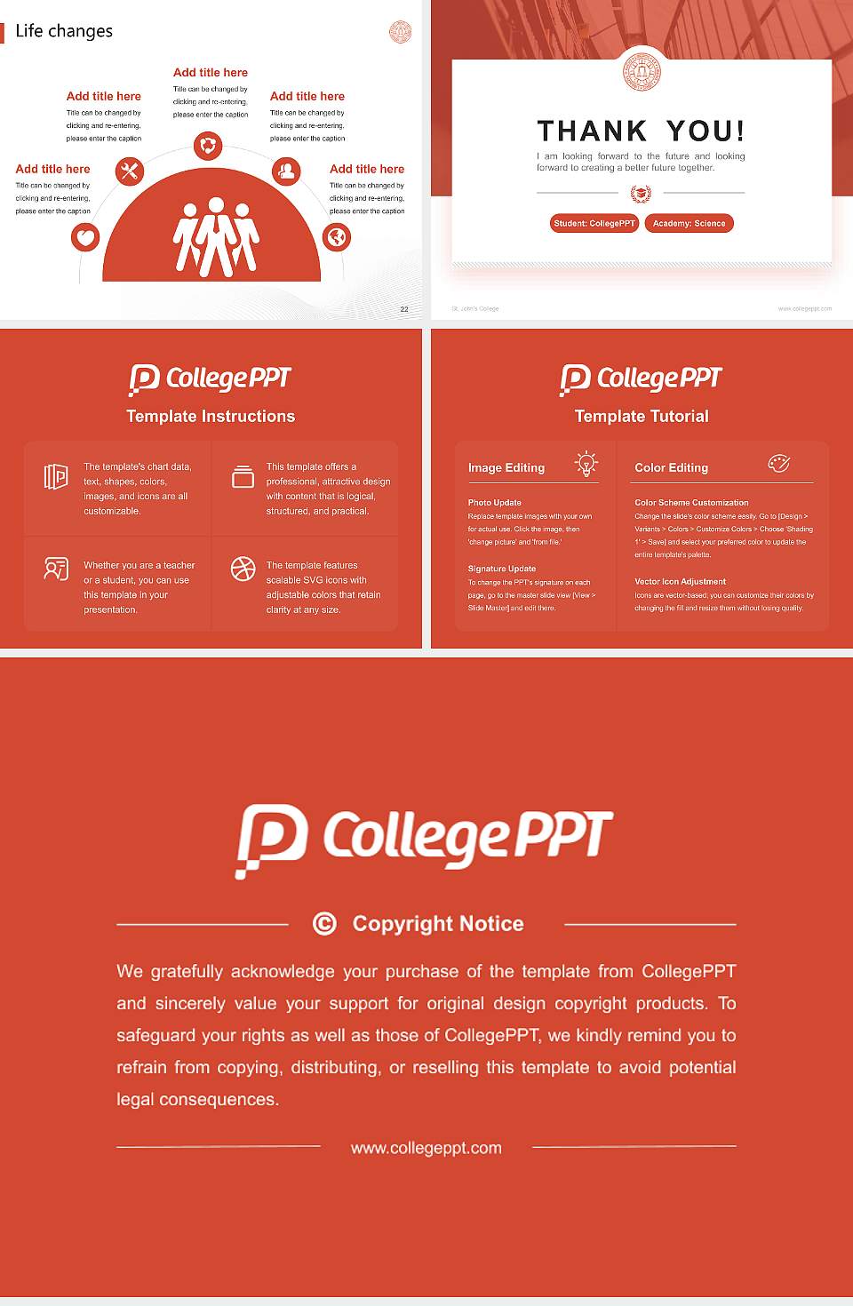 St. John’s College National Scholarship Defense PPT Template4:3 ratio PPT effect preview image4