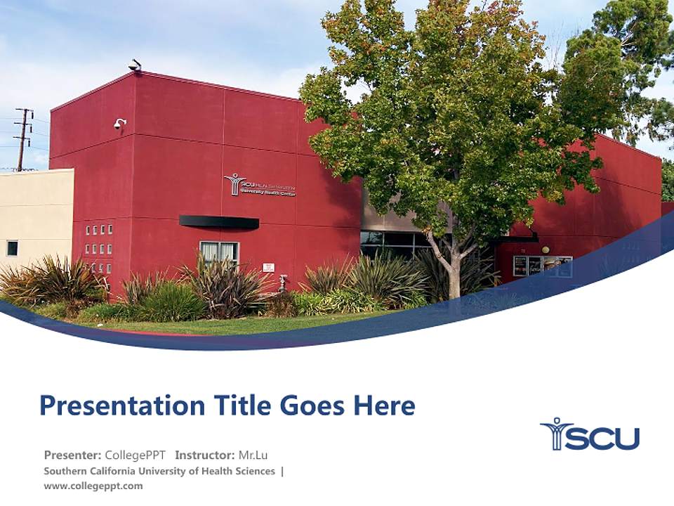 Southern California University of Health Sciences Course/Courseware Creation PPT Template4:3 ratio PPT effect preview image5