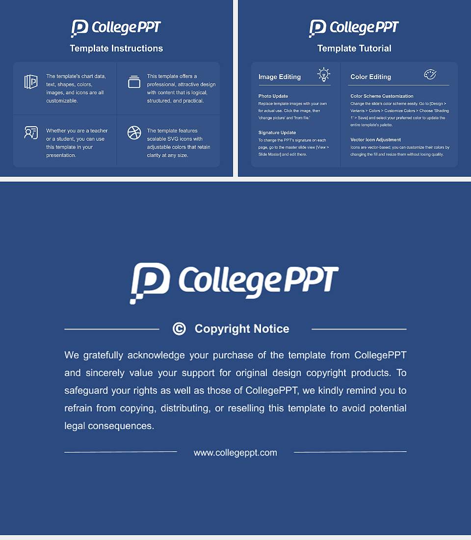 Southern California University of Health Sciences Course/Courseware Creation PPT Template4:3 ratio PPT effect preview image5