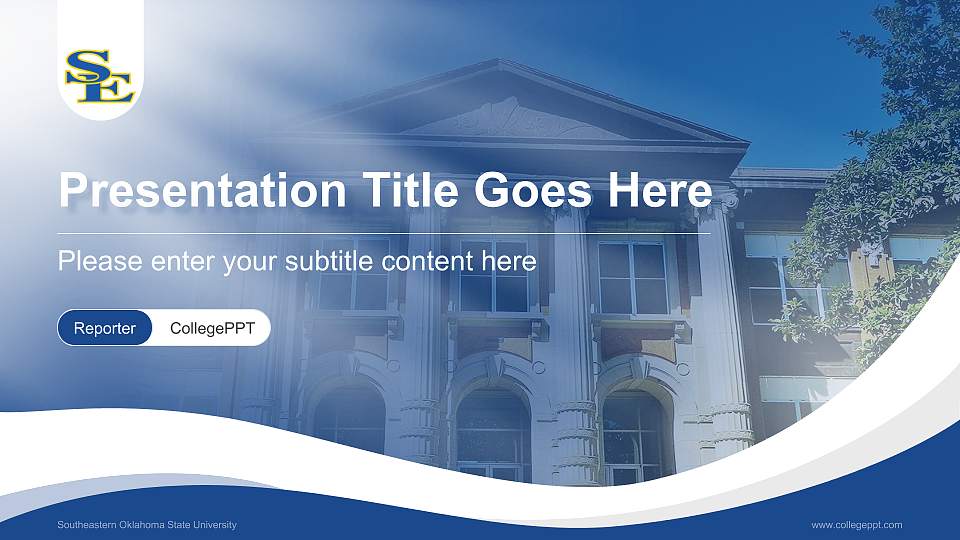 Southeastern Oklahoma State University Lecture Sharing and Networking Event PPT Template16:9 ratio PPT effect preview image1