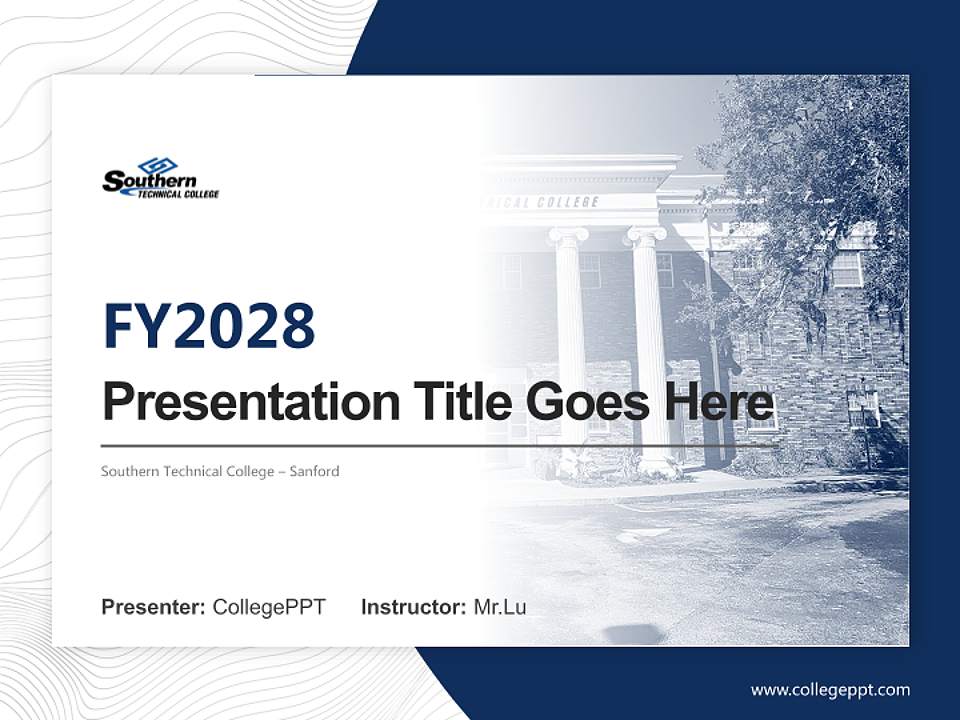 Southern Technical College – Sanford Academic Presentation/Research Findings Report PPT Template4:3 ratio PPT effect preview image5