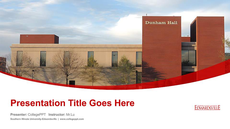 Southern Illinois University-Edwardsville Course/Courseware Creation PPT Template16:9 ratio PPT effect preview image