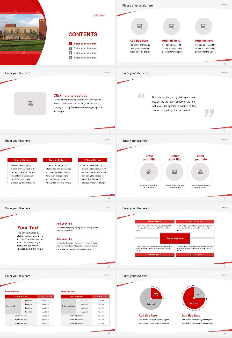 Southern Illinois University-Edwardsville Course/Courseware Creation PPT Template16:9 ratio PPT effect preview image2