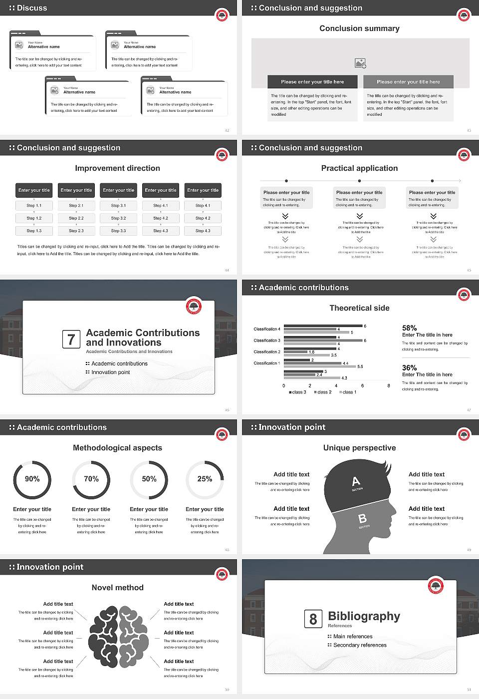 South College Graduation Thesis Defense PPT Template16:9 ratio PPT effect preview image6