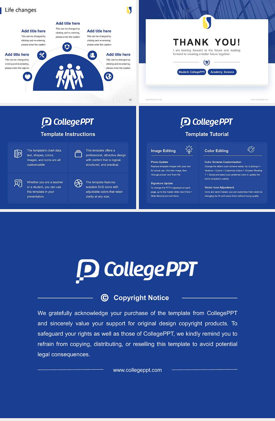 Spalding University National Scholarship Defense PPT Template4:3 ratio PPT effect preview image4