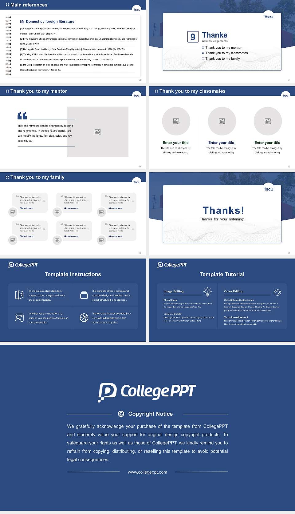 Southern California University of Health Sciences Graduation Thesis Defense PPT Template16:9 ratio PPT effect preview image7