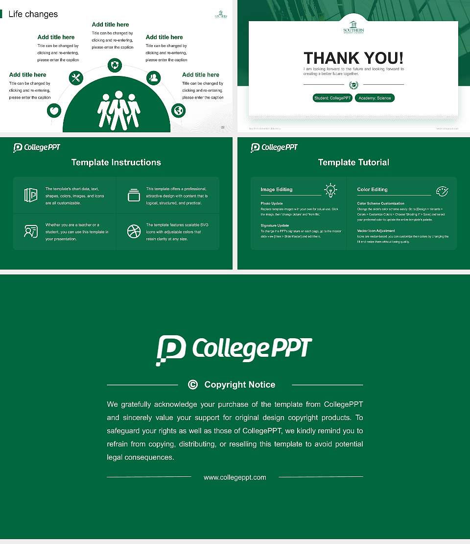Southern Adventist University National Scholarship Defense PPT Template16:9 ratio PPT effect preview image4