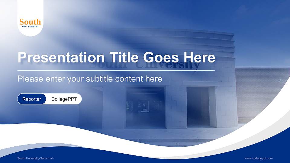 South University-Savannah Lecture Sharing and Networking Event PPT Template16:9 ratio PPT effect preview image