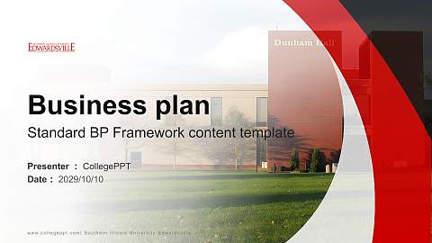 Southern Illinois University-Edwardsville Competition/Entrepreneurship Contest PPT Template