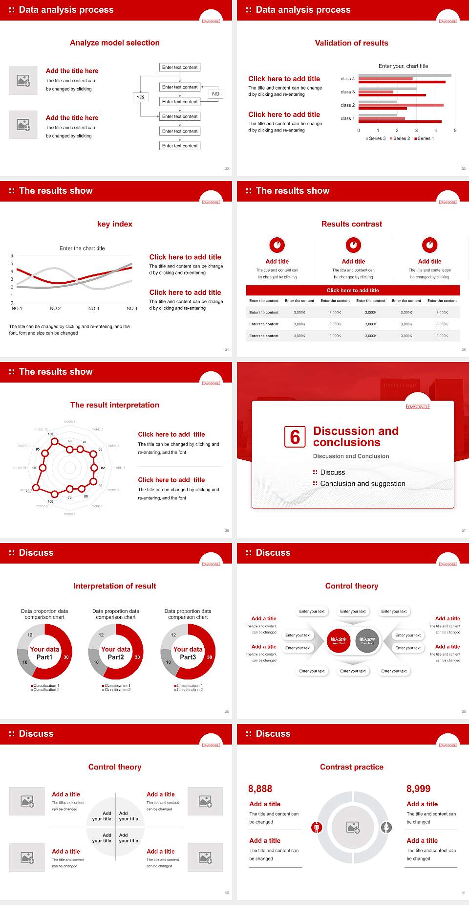 Southern Illinois University-Edwardsville Graduation Thesis Defense PPT Template4:3 ratio PPT effect preview image5