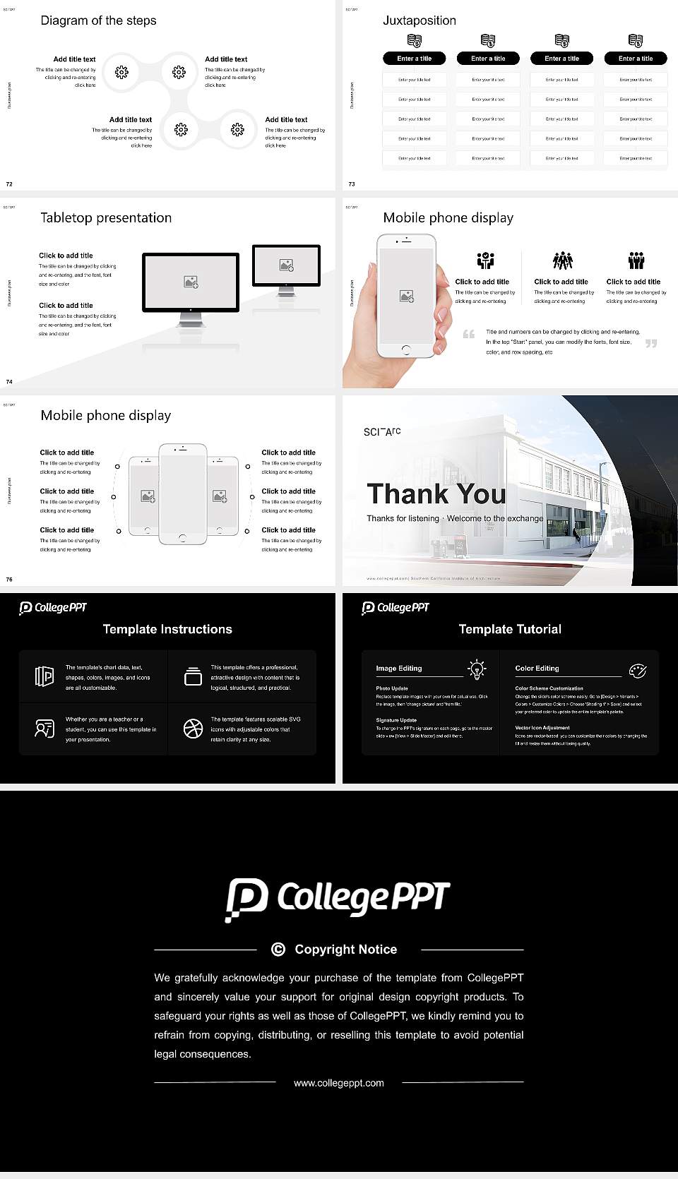 Southern California Institute of Architecture Competition/Entrepreneurship Contest PPT Template16:9 ratio PPT effect preview image9