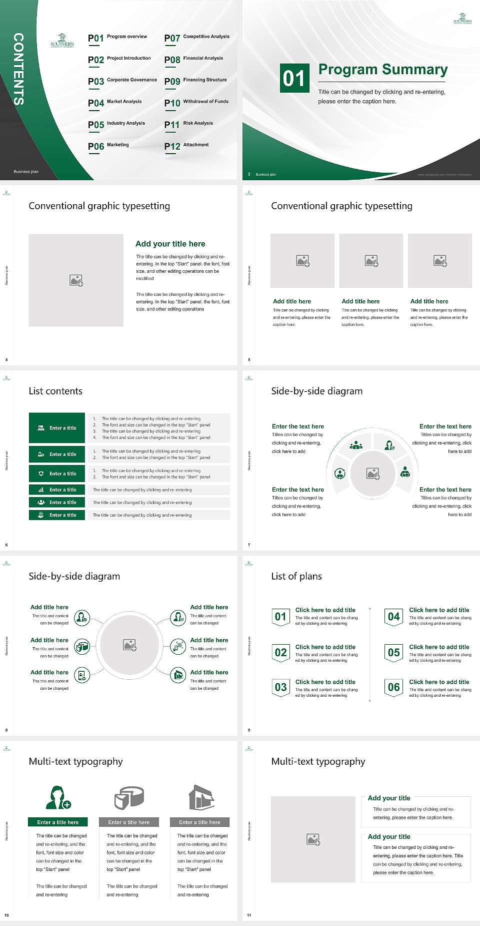Southern Adventist University Competition/Entrepreneurship Contest PPT Template4:3 ratio PPT effect preview image2