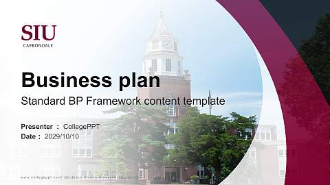 Southern Illinois University-Carbondale Competition/Entrepreneurship Contest PPT Template