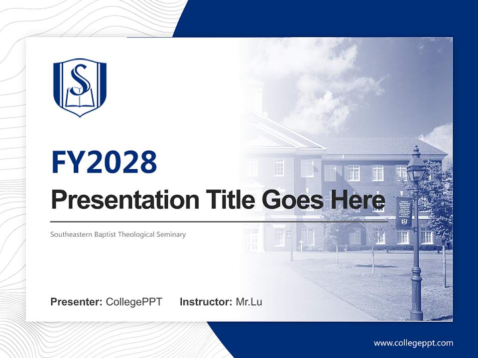 Southeastern Baptist Theological Seminary Academic Presentation/Research Findings Report PPT Template4:3 ratio PPT effect preview image5