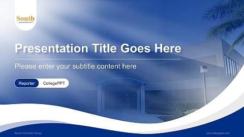 South University-Tampa Lecture Sharing and Networking Event PPT Template