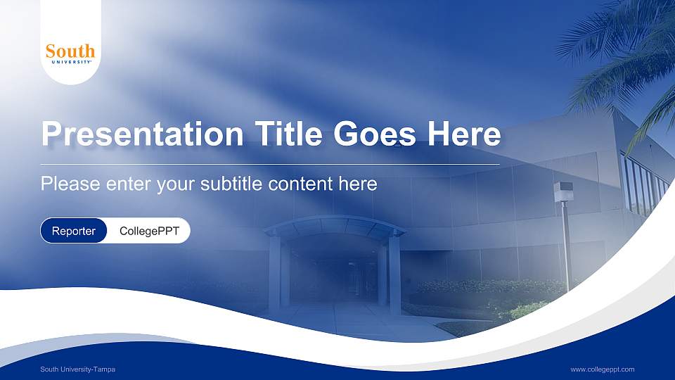 South University-Tampa Lecture Sharing and Networking Event PPT Template16:9 ratio PPT effect preview image