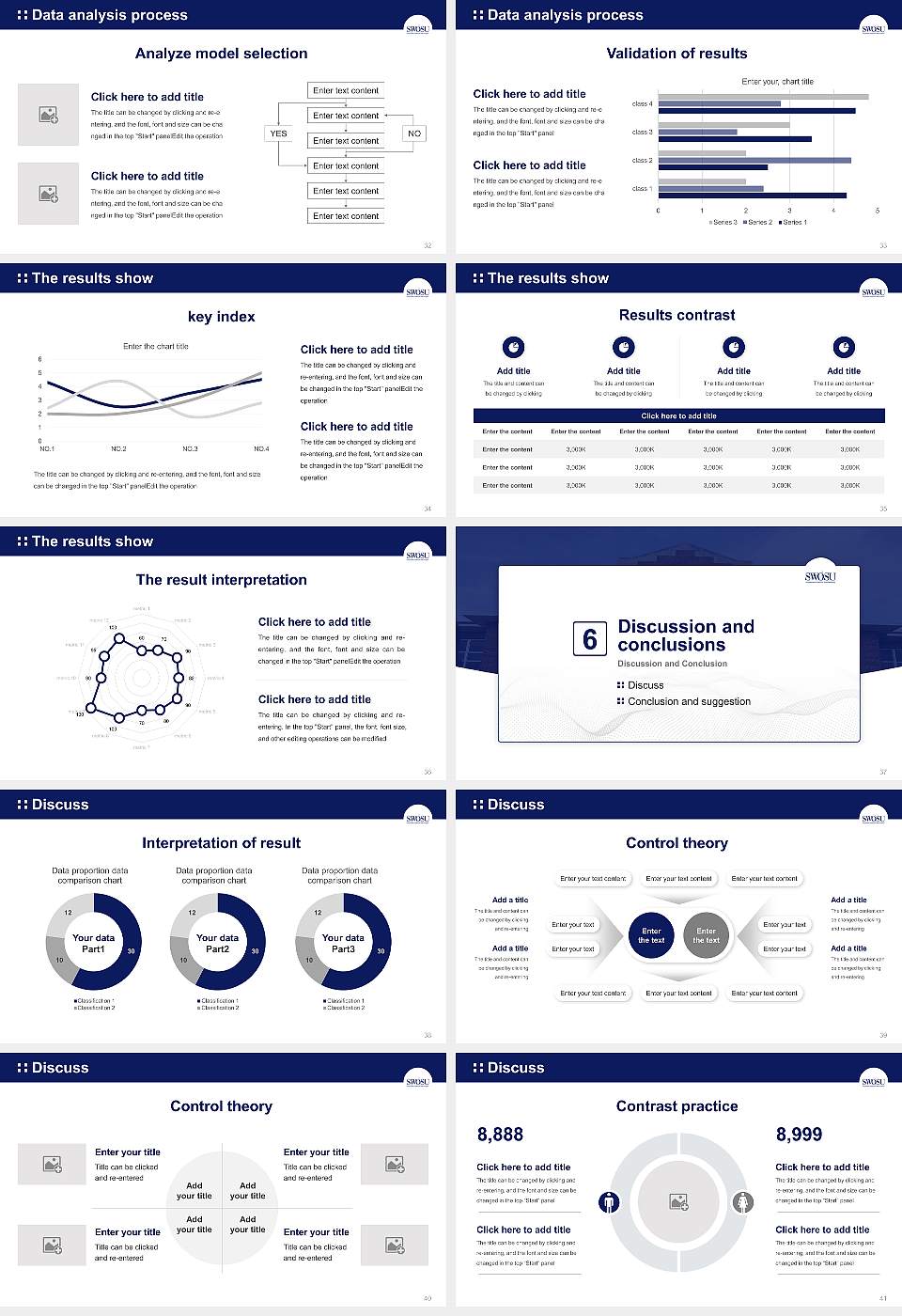 Southwestern Oklahoma State University Graduation Thesis Defense PPT Template16:9 ratio PPT effect preview image5