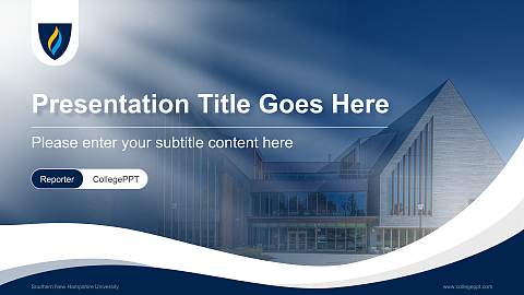 Southern New Hampshire University Lecture Sharing and Networking Event PPT Template