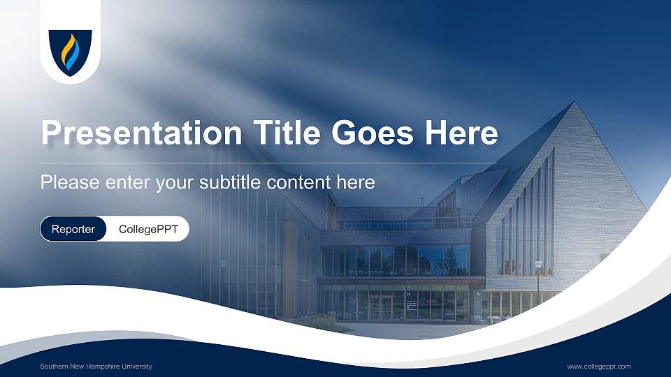 Southern New Hampshire University Lecture Sharing and Networking Event PPT Template16:9 ratio PPT effect preview image