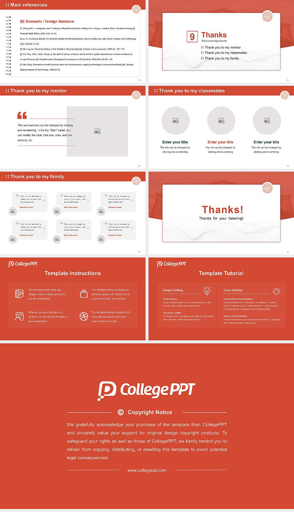 St. John’s College Graduation Thesis Defense PPT Template16:9 ratio PPT effect preview image7