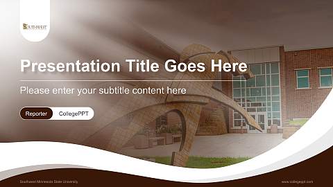 Southwest Minnesota State University Lecture Sharing and Networking Event PPT Template