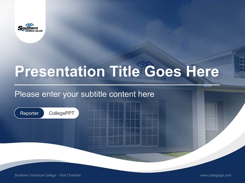 Southern Technical College – Port Charlotte Lecture Sharing and Networking Event PPT Template4:3 ratio PPT effect preview image4